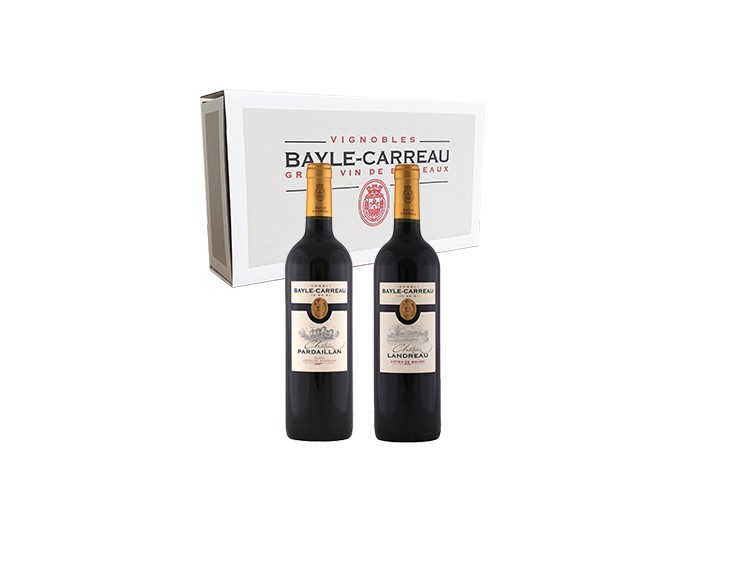 COFFRET CARTON N°2 - 2 BOUTEILLES DE 75 CL
