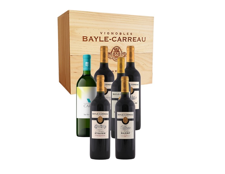 COFFRET BOIS N°14 - 6 BOUTEILLES 75 CL