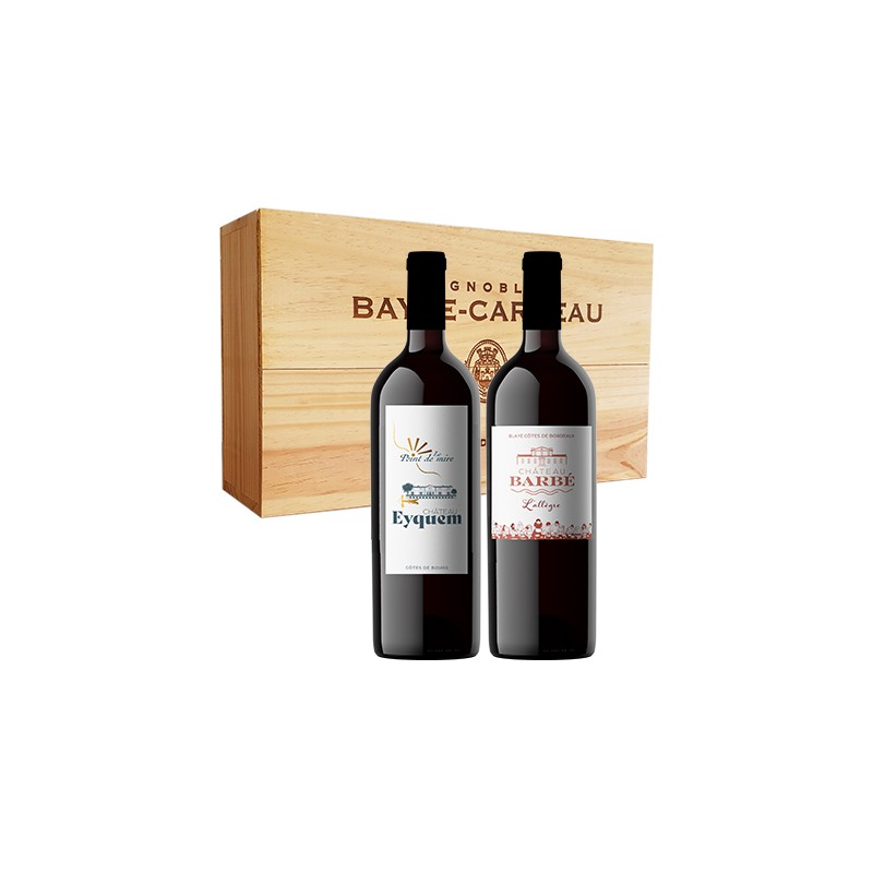 COFFRET BOIS N°17 - 2 MAGNUMS